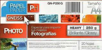 Imagen de PAPEL HIGH GLOSSY 250 GR - FOTOGRAFICO -20HOJAS A4