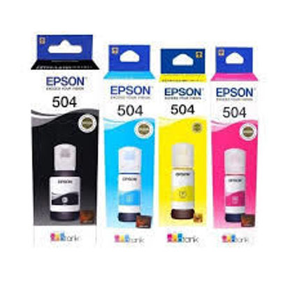 Imagen de BOTELLAS DE TINTA INKJET ORIGINALES EPSON 504//SIN STOCK