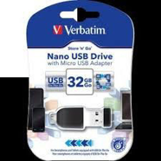 Imagen de PENDRIVE 32GB USB + OTG ADAPTER