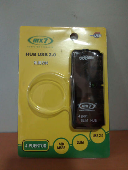 Imagen de HUB USB 4 Salidas Multiplicador 2.0 480mbps Hub204