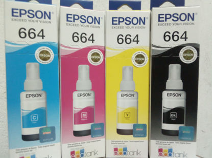 Imagen de TINTAS ORIGINALES 664 SISTEMA CONTINUO SOLO VENCIDOS SIN STOCK DE LOS LIGHT MAGENTA Y LIGHT CYAN