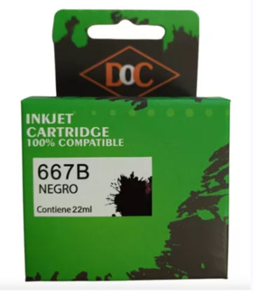 Imagen de CARTUCHO ALTERNATIVO 667XL NEGRO Y COLOR